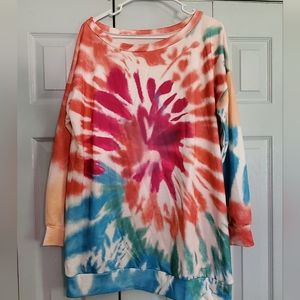 Boutique LS tye dye top